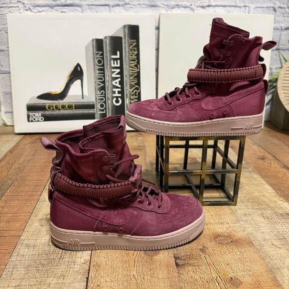 Women’s SF Air Force 1 'Vintage Wine' size 9 - Picture 1 of 14